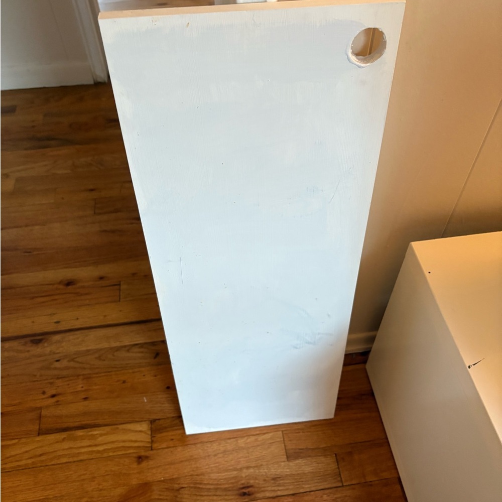 White Wooden Shelf Panel - 30”x 13”